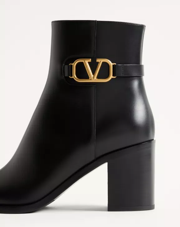 Valentino Vlogo Signature Calfskin Ankle Boot 75Mm - Image 2